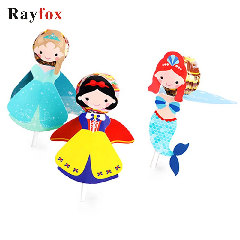 Детские товары для дня рождения конфеты ручной работы Упаковка карты Принцесса