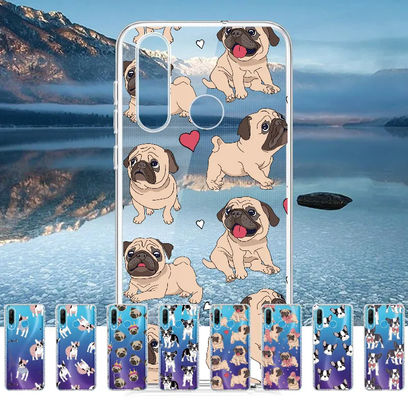 Милый щенок Мопс кролик Французский бульдог для Huawei Honor Mate 10 20 Nova P20 P30 P40 P умный