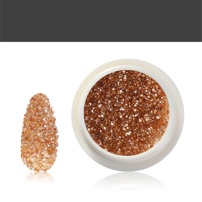 1 Коробка Смесь Кристальных Крошечных Стеклянных Икр Ногтевое Искусство Декорации 3D Микро Эльф Бисер Блестки стразы для Красоты Ногтей.