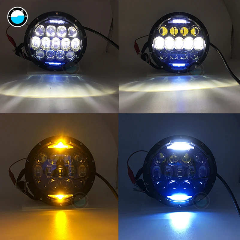 7 дюймов &quotH4 светодиодные фары с Hi/короче спереди и длиннее сзади) Луч Монтажный