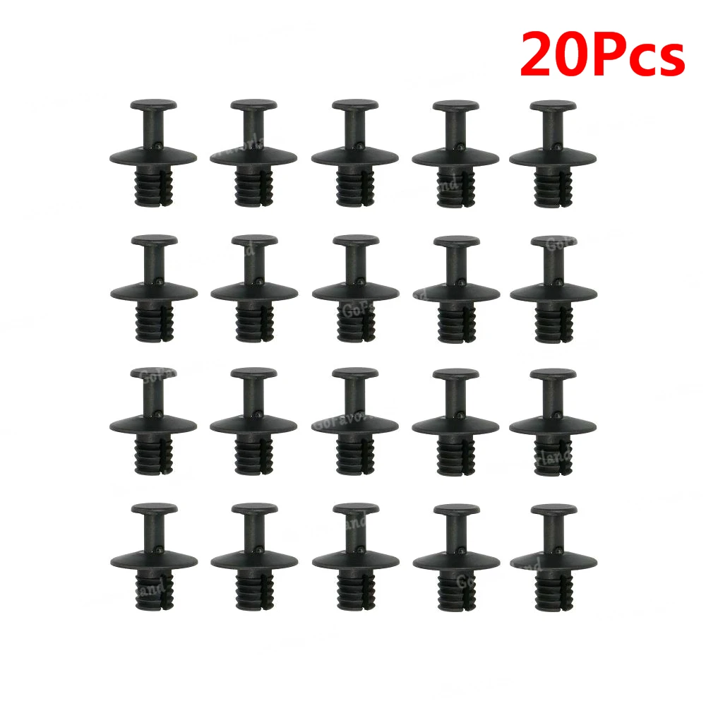 10 шт. 20 черные пластиковые заклепки зажимы крышка молдинг отделка панель зажим