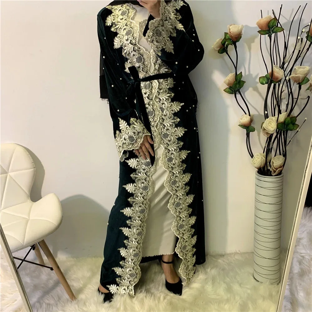 Кафтан Дубай Абая кимоно кардиган мусульманский хиджаб платье Турецкая