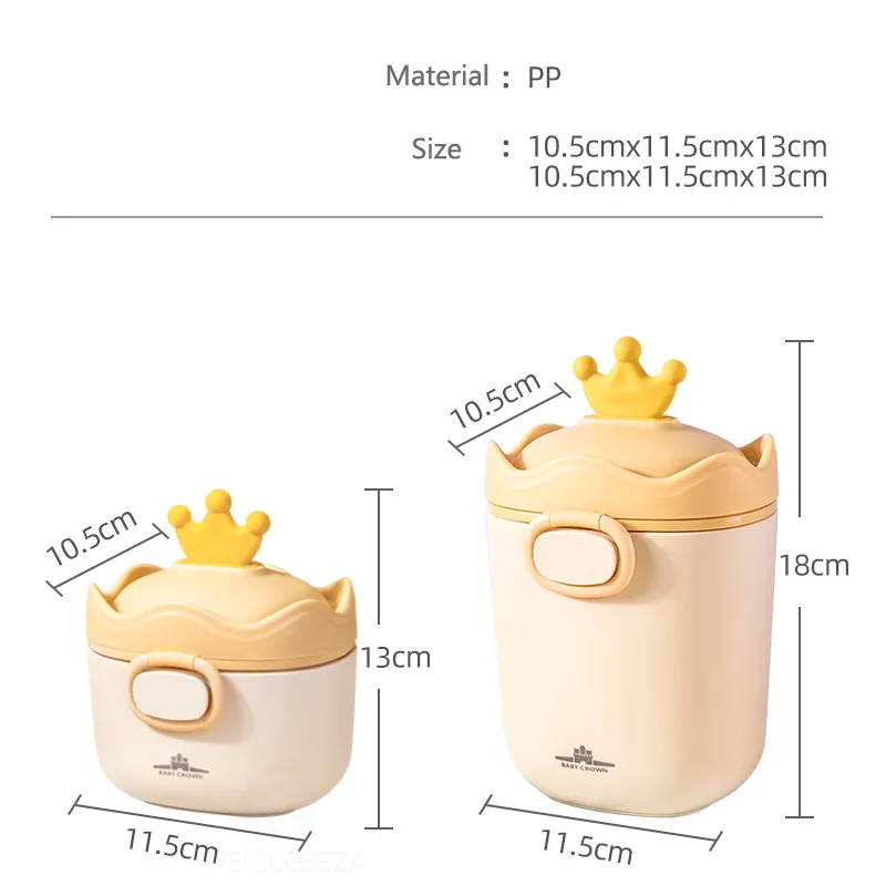 

Portable Baby Food Storage Box BPA Free Formula Dispenser Cartoon Infant Milk Powder Box Toddler Snacks Cup Container