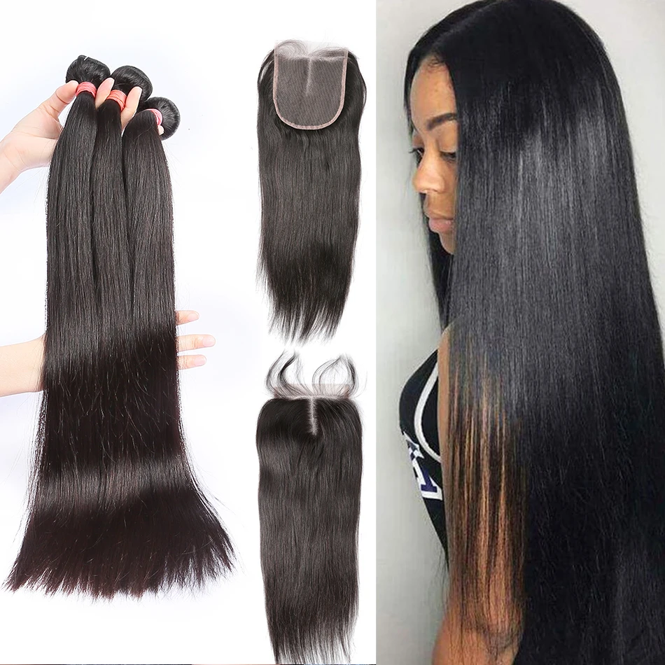 Wigirl прямые 8 38 40 дюймов бразильские волосы 3 вплетаемые пряди Remy Пряди