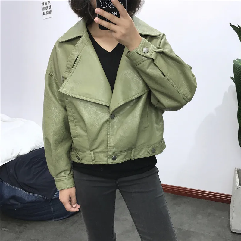 Fitaylor женская куртка из искусственной кожи с заклепками красная черная зеленая