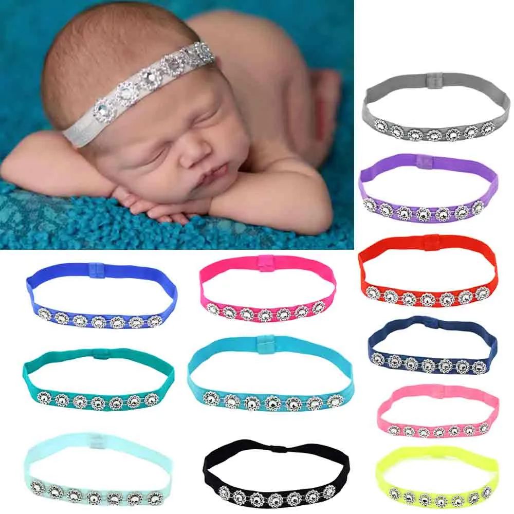 2019 модный детский тюрбан с бриллиантами эластичный ободок для волос высокого