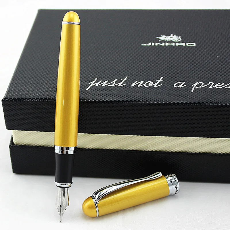 

JINHAO 750 Broad Nib Fountain Pen Golden Sands Stationery School Office Writing ink Pen