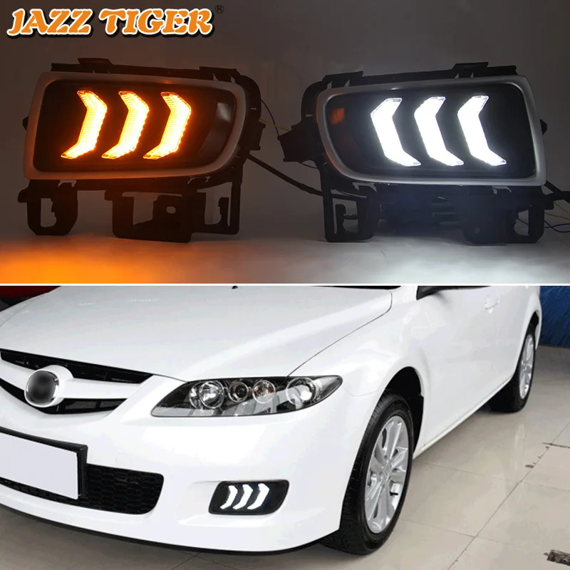 Джаз тигр 2 шт. Динамический указатель поворота 12V Автомобильный фар дальнего