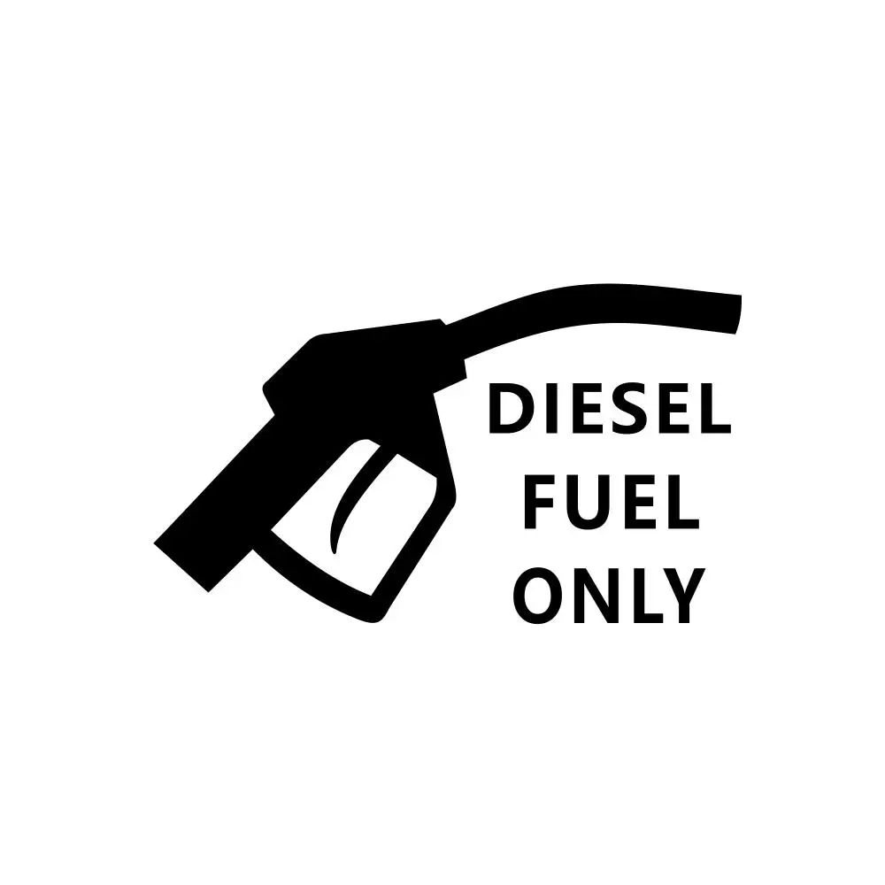 

Popular Car Sticker Diesel Fuel Only Warning Stickers Decals for Cars Taxi No Adding Sunscreen Waterproof 14x8cm