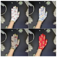 fashion knitted christmas gloves for men women snowman printed warm autumn winter full finger xmas ski elastic mittens