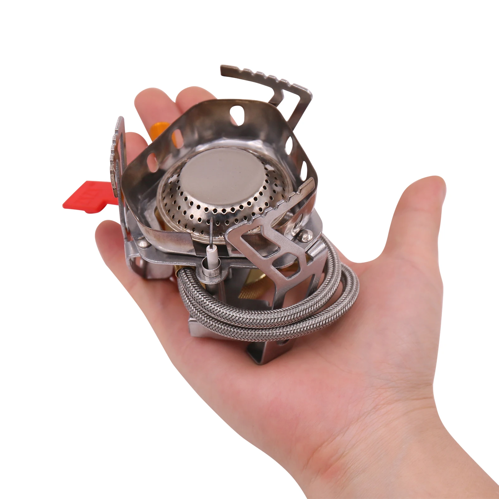 

Mini Camping Portable Gas Stove Split Type Outdoor Hiking Windproof Furnace Gas Cooker Burner Outdoor Tools