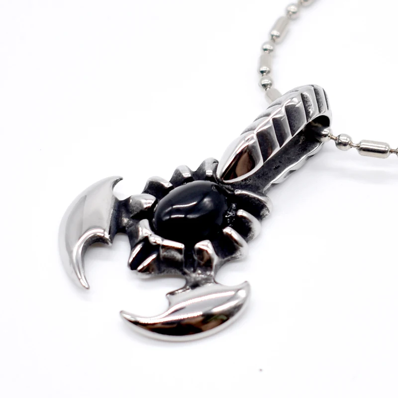 AMUMIU Высокое качество! Модное ожерелье с подвеской Скорпион из нержавеющей стали