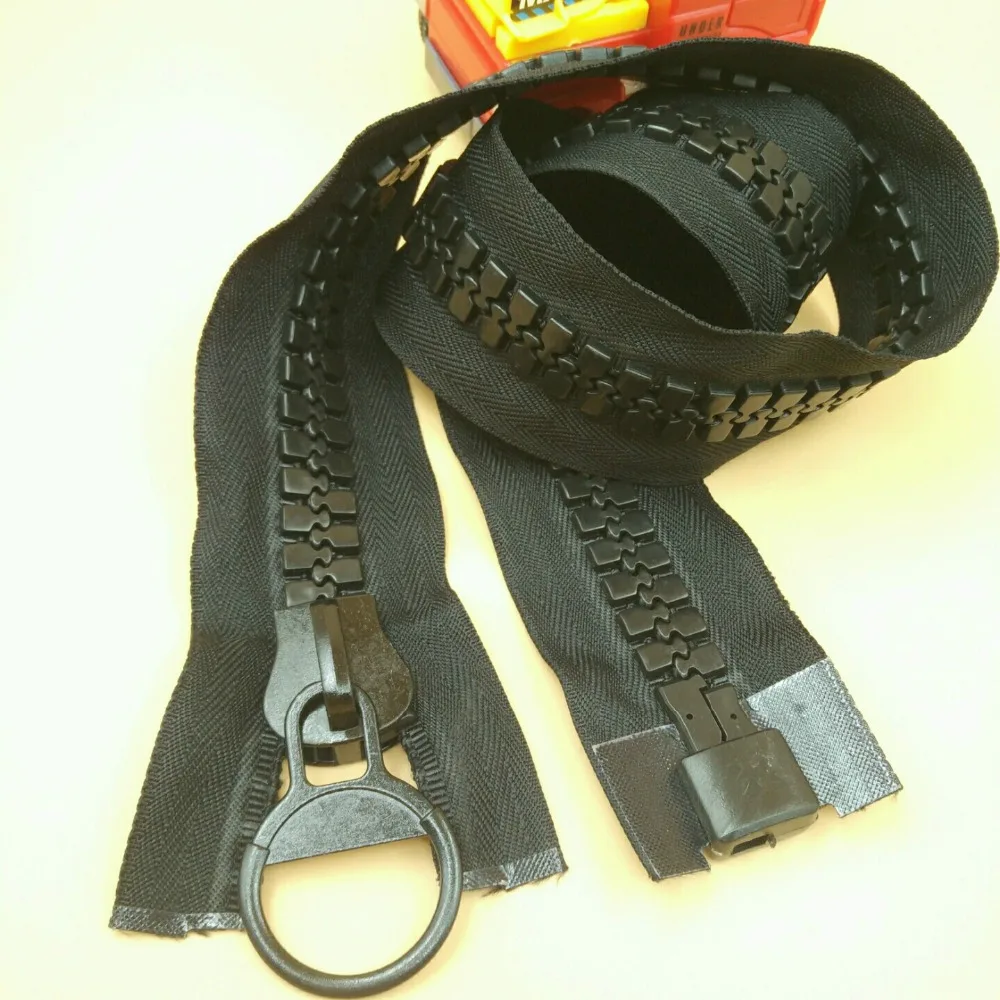 Бесплатная доставка 20 # Экстра большого размера черная молния из смолы