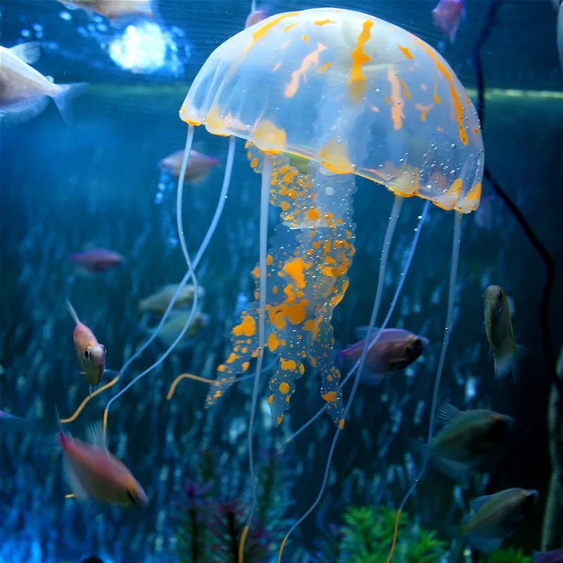 Аквариумные украшения искусственная Медуза светящийся аквариумный орнамент