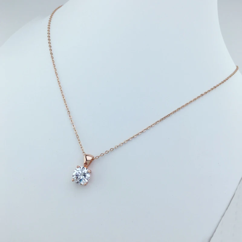 Женская подвеска из натурального золота FFGems 2 карата с фианитами перламутровая