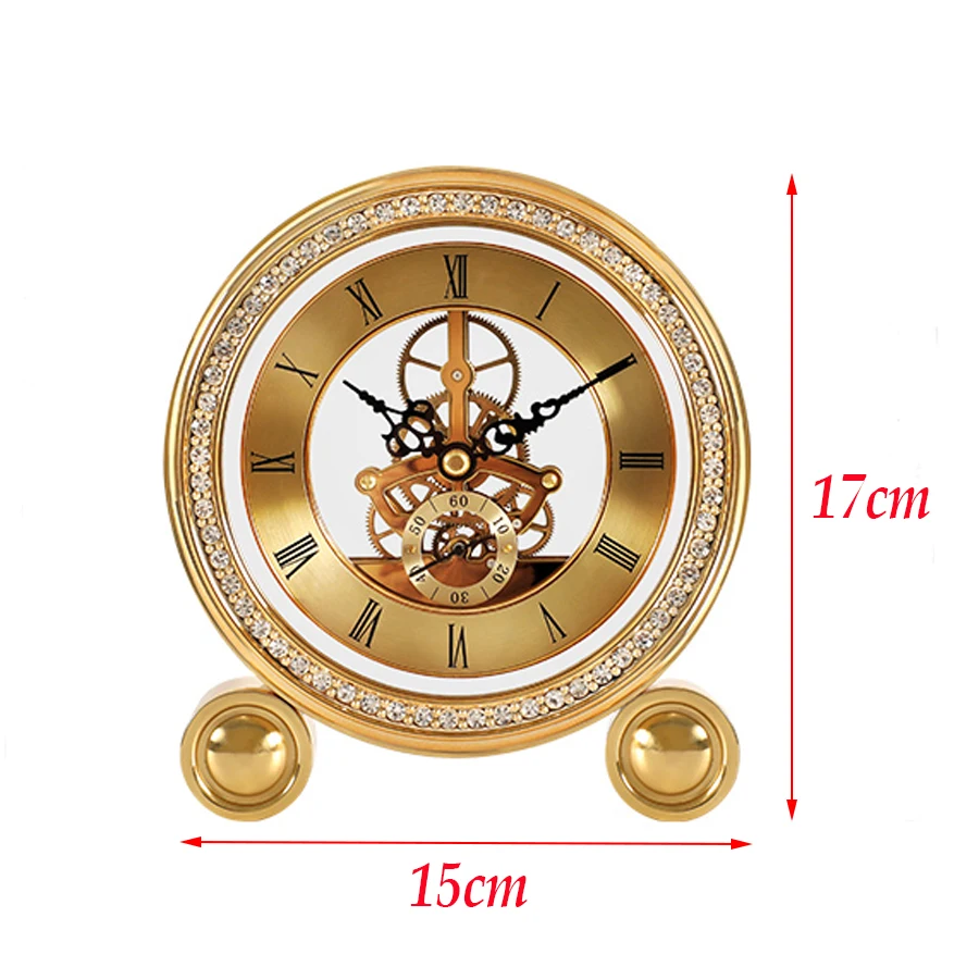 Горячая распродажа латунь Винтаж настольные часы класса люкс Гостиная офисные