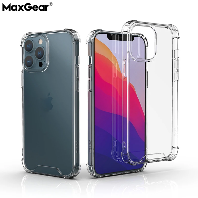 Кристально прозрачный чехол для iPhone 12 13 11 Pro Xs Max Mini X Xr 7 8 Plus SE 2020 мягкая рамка