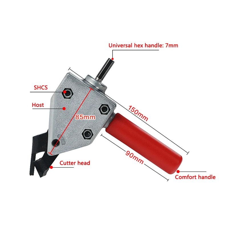 

New Metal Cutting Sheet Saw Cutter Tool Drill Attachment Cutting Tool Metal Plate Cut Power Tool Accessories