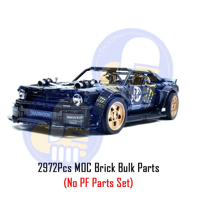 22970 Mocs Bricks Новинка; Лидер продаж! MOCs серии гоночный автомобиль Honda S2000 AP2 MOC 24500 совместим с Technic гоночные строительные блоки кирпичи модель игрушки - Цвет: 22970 Mocs Bricks