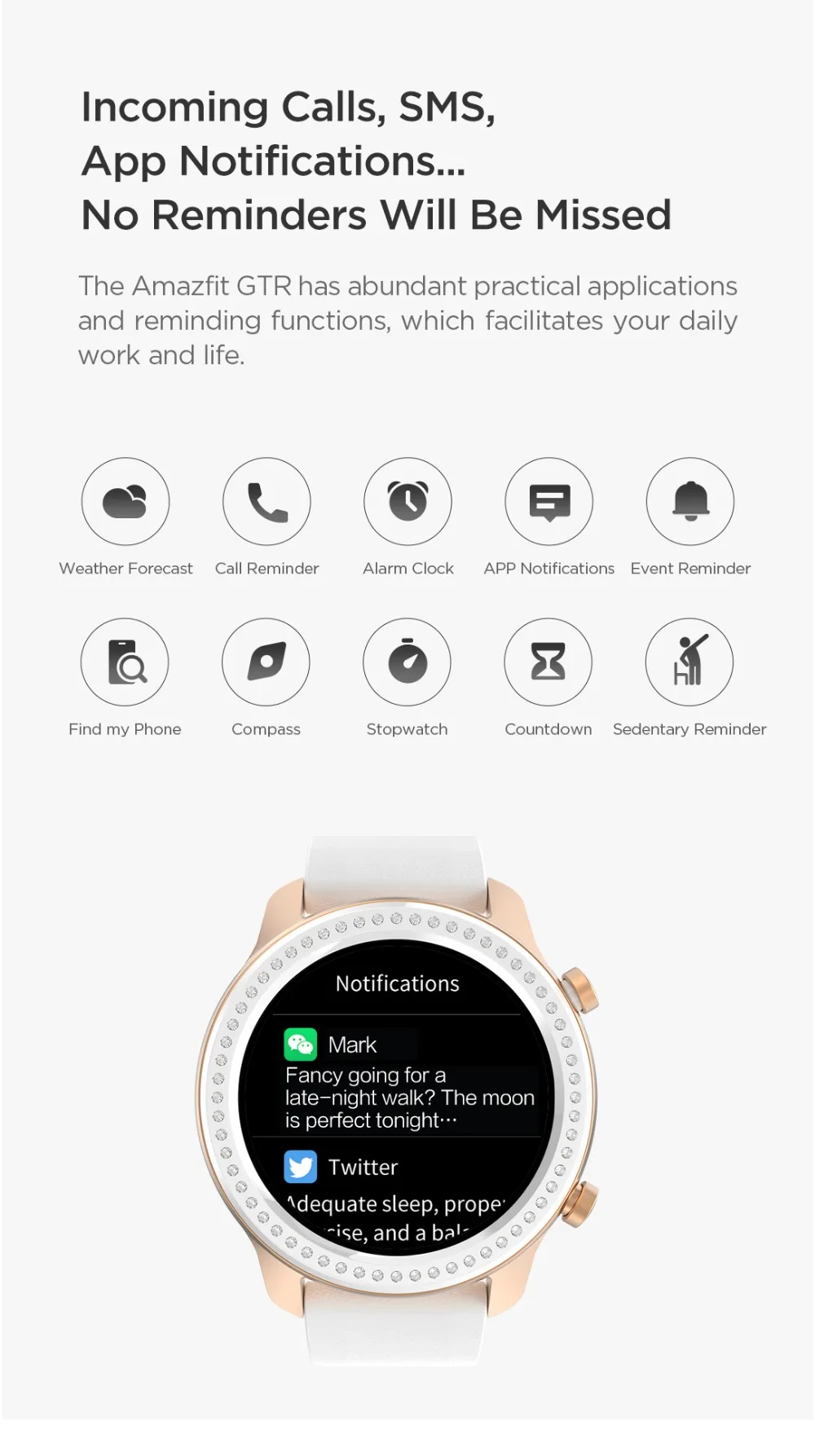 Глобальная версия, Новые смарт-часы Amazfit GTR 42 мм, 5ATM, умные часы, 12 дней, батарея, управление музыкой для Android IOS