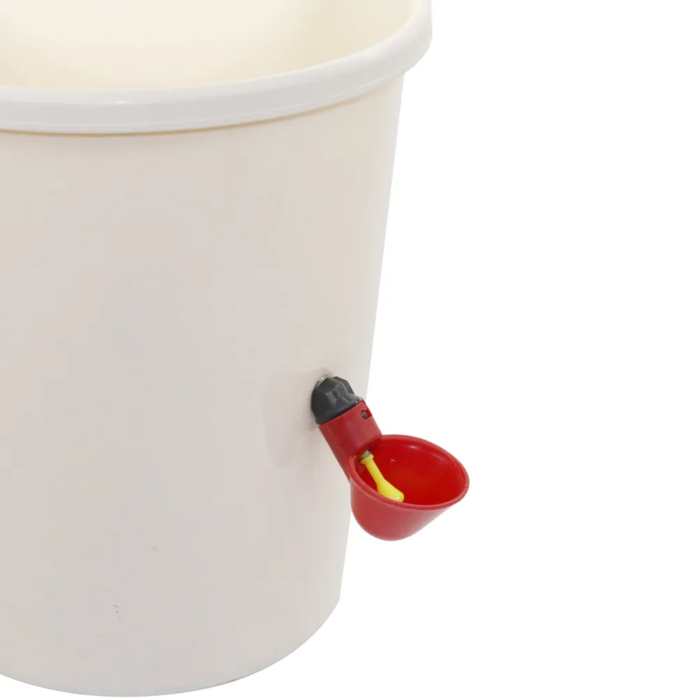 

10 Pcs Chicken Drinking Cup Automatic Drinker Chicken Feeder Plastic Poultry Water Drinking Cups Easy Installation With Screws