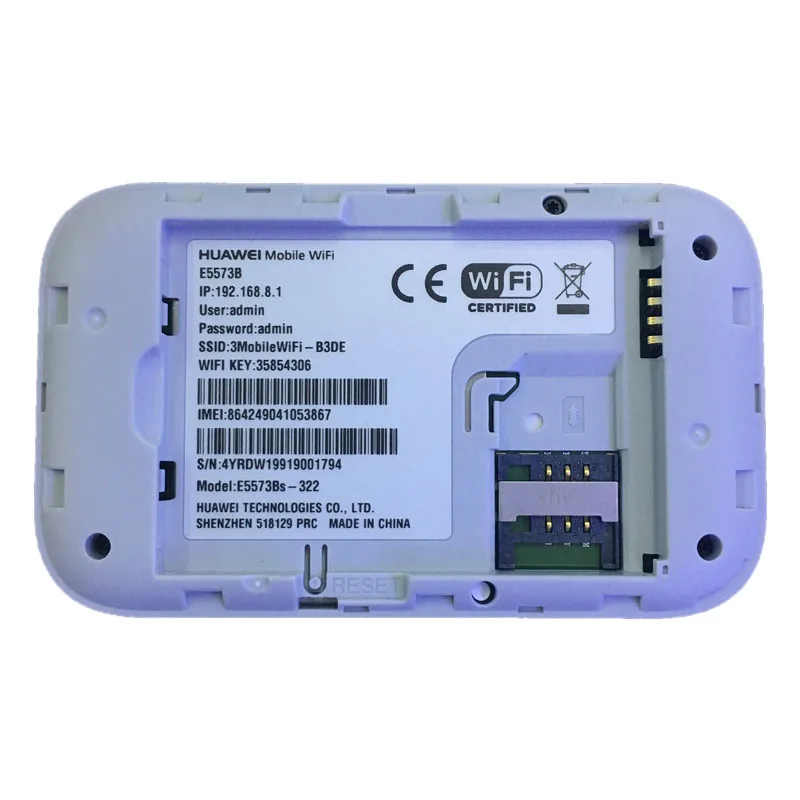 Разблокированный Huawei E5573Bs-322 4G беспроводной маршрутизатор LTE Карманный wifi |