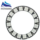 10 шт 16 битканал WS2812 5050 RGB светодиодный полный Цвет встроенный дальнего света круглый макетная плата