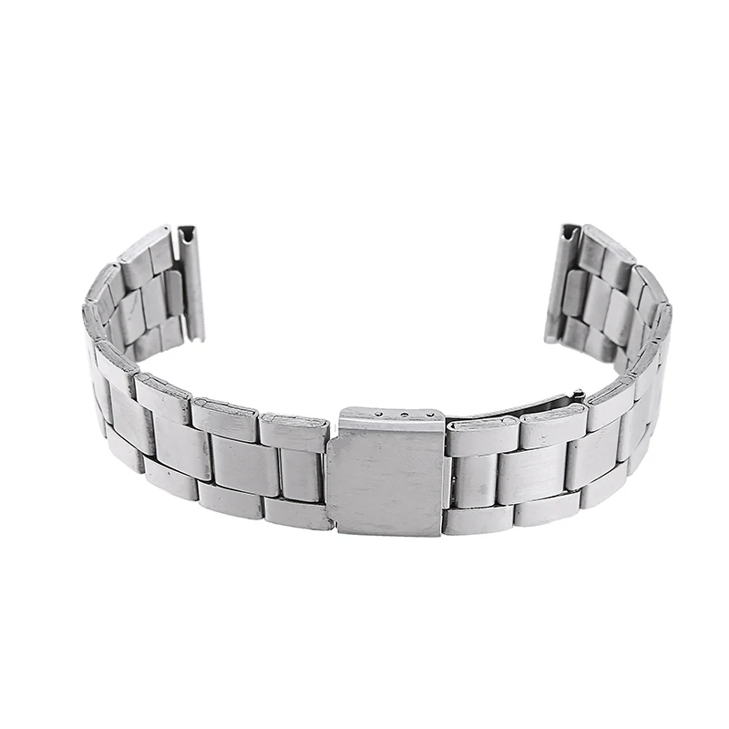 Metal Bracelets For Men Women 12 14 16 18 20 22 24mm Replacement Band Strap Silver Stainless Steel Straight End Watch Band Strap