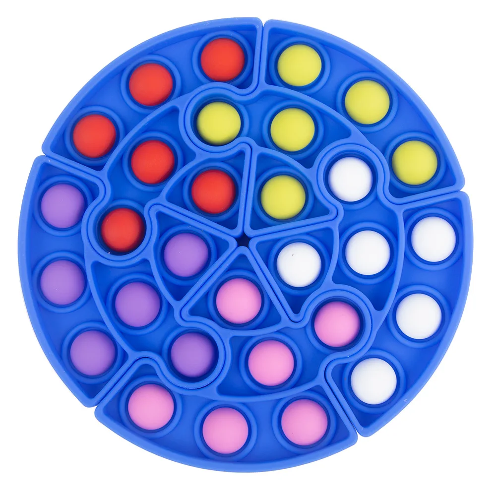 

Цветной силикагель комбинированная тарелка для снижения давления фиджет детские игрушки поп-пузырьки сжимаемая игрушка для детей поп-это