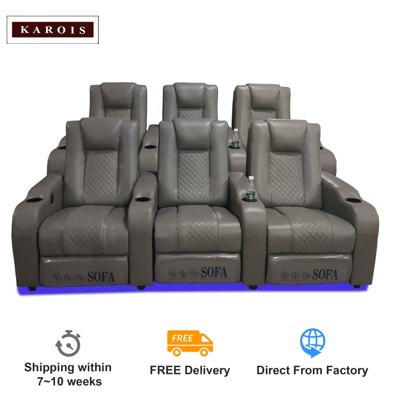 

KAOIS R933 Latest Design Sofa Home Theater Electric Seating Cinema Chairs Leather Automatic Reclining Seats For Home Theatre