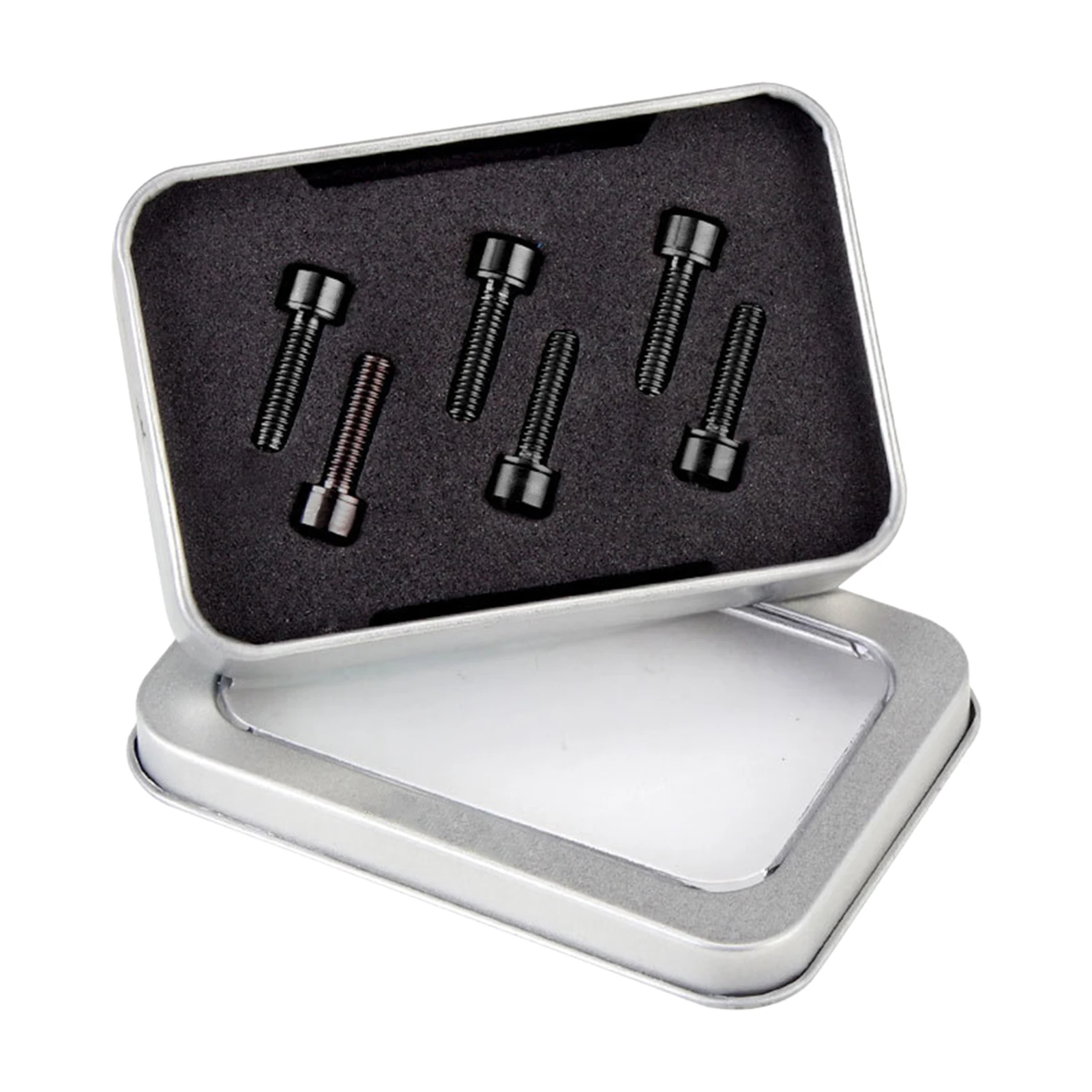 

6pcs/box For Handlebar Titanium Alloy Bicycle Stem Bolt Durable Fixed Outdoor Sports Replacement Parts Portable Road With Washer