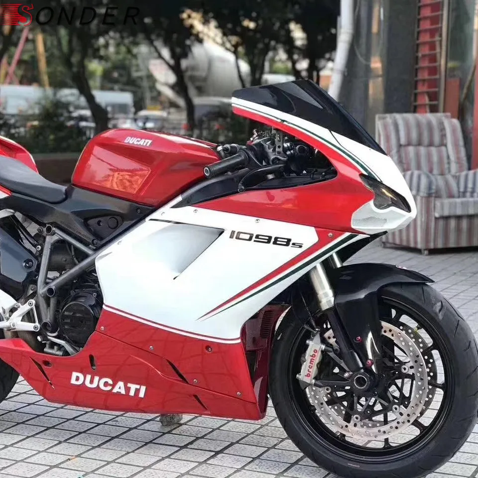 Горячая продажа для Ducati 1098 848 1198 1098S 1198s Дымовое ветровое стекло ветровой экран