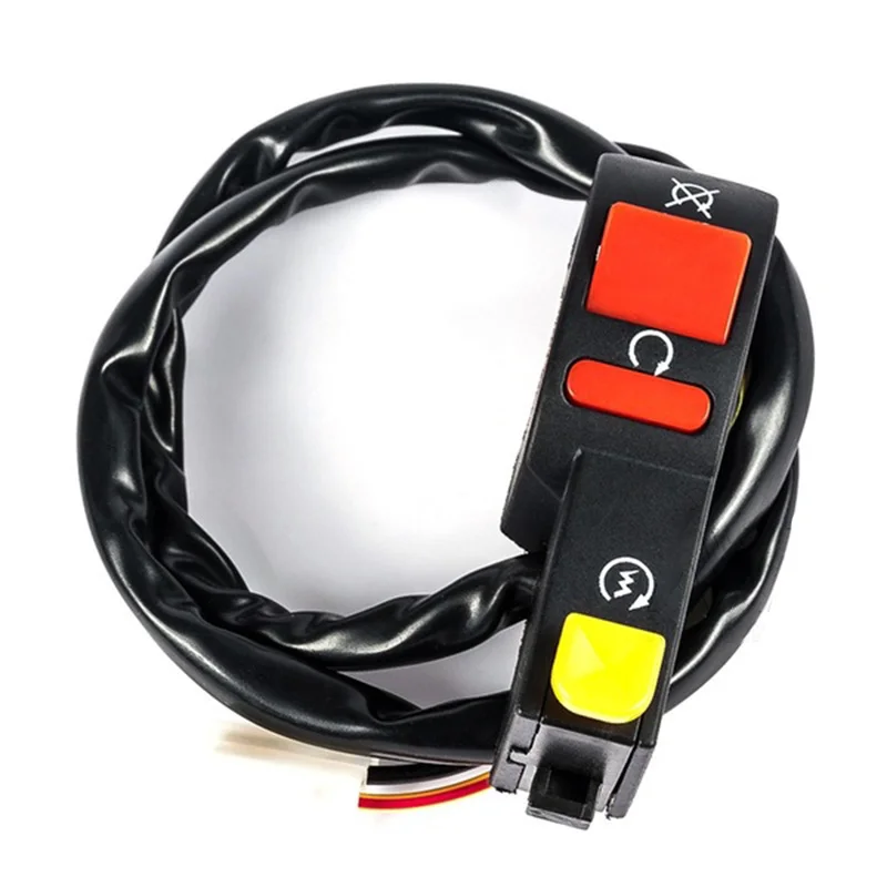 Electric Start Stop Switch Button Kill Motorcycle Dirt Atv Four Wheel Bicycle Reset Device Pit | Автомобили и мотоциклы