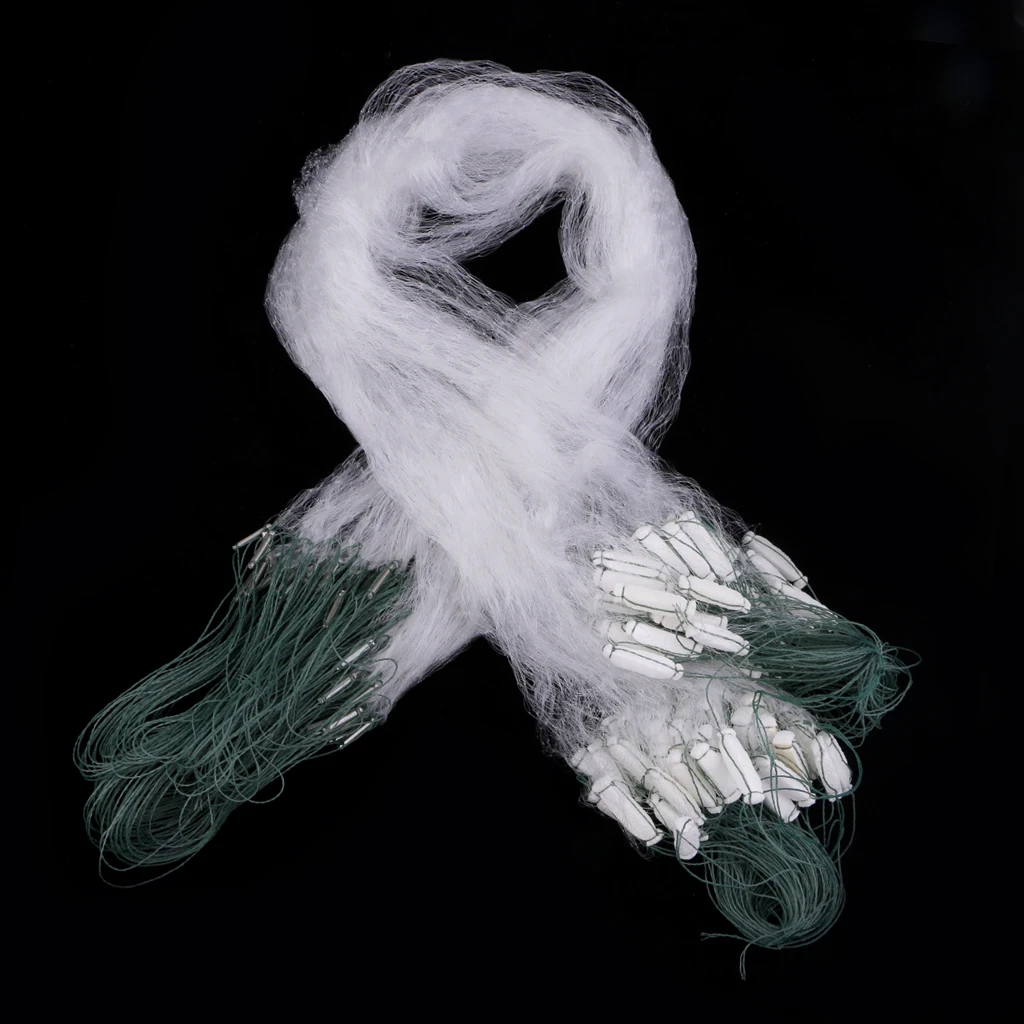 Однопальцевая плавающая сетка Полиэтиленовая рыболовная ловушка для рыбы