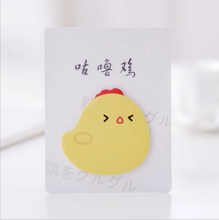 1 шт. Lytwtw корейский Kawaii Стикеры для заметок липкие сообщение заметки Pad милый цыпленок Diy офисные школьные канцелярские принадлежности