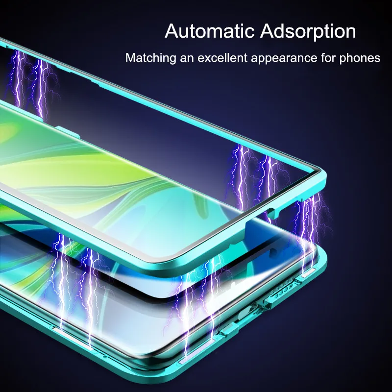 

360 Full Cover For Xiaomi Mi Mix 2S Metal Magnetic Case For Xiaomi Mix 2S Case Double Glass Coque For Xiaomi Mi Mix2S Funda Capa