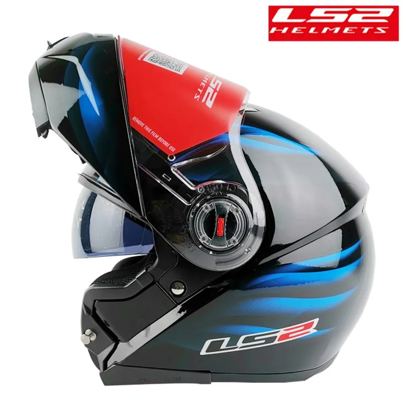 

Мотоциклетный шлем LS2 FF370 с двойной защитой и внутренней солнечной линзой, модульные мотоциклетные гоночные шлемы, одобрено ECE, мотоциклетны...