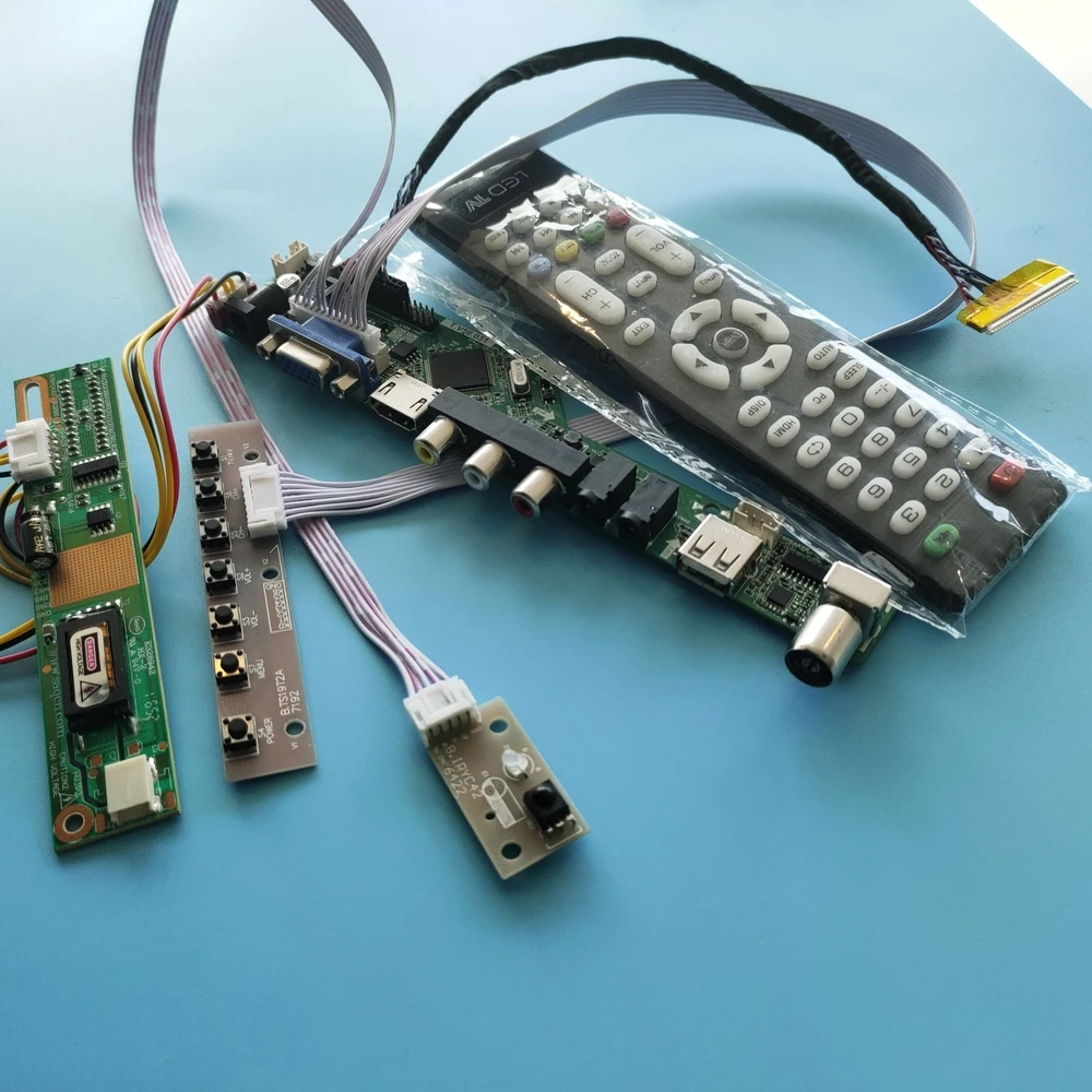 

Комплект LTN140W1-L01 1080X768 Панель Дисплей ТВ USB Дистанционное аудио контроллеры чипы ic доска, совместимому с HDMI VGA Экран светодиодный AV ЖК-дисплей ...