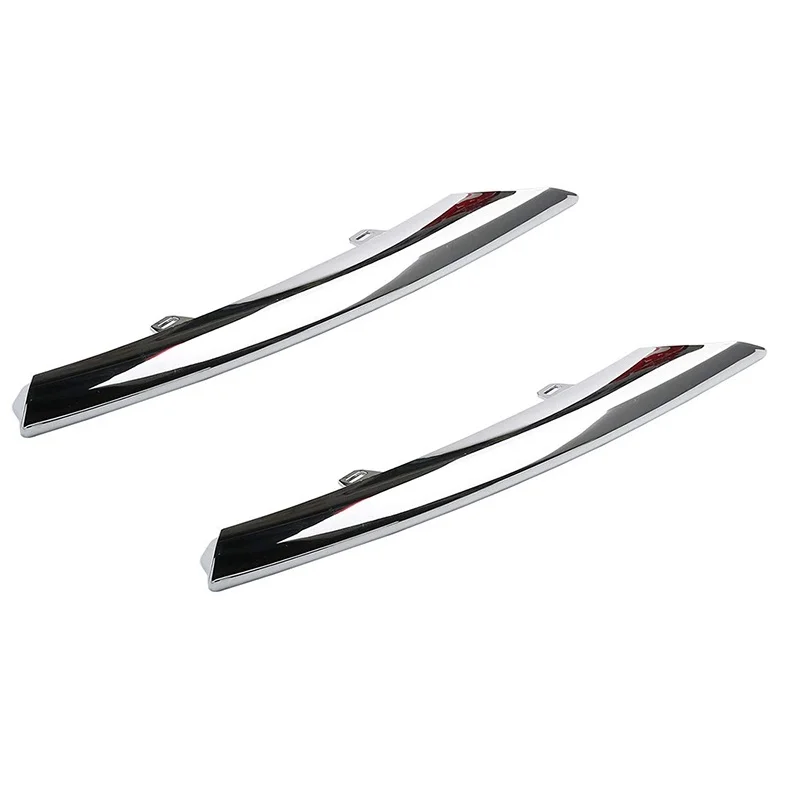 

New Front Bumper Chrome Molding Trim Left Right Bumper Insert Trim for JAGUAR XJ 2010-2015 C2D3570 C2D3571