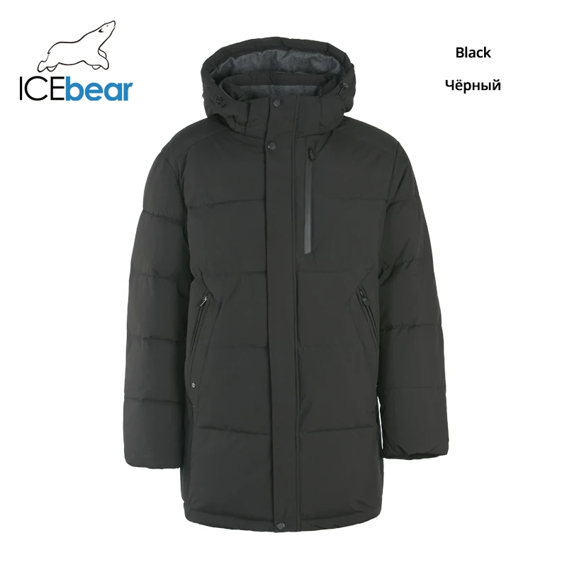 ICEbear Новая зимняя мужская одежда высококачественное Мужское пальто с капюшоном брендовая куртка MWD19937I - Цвет: M902
