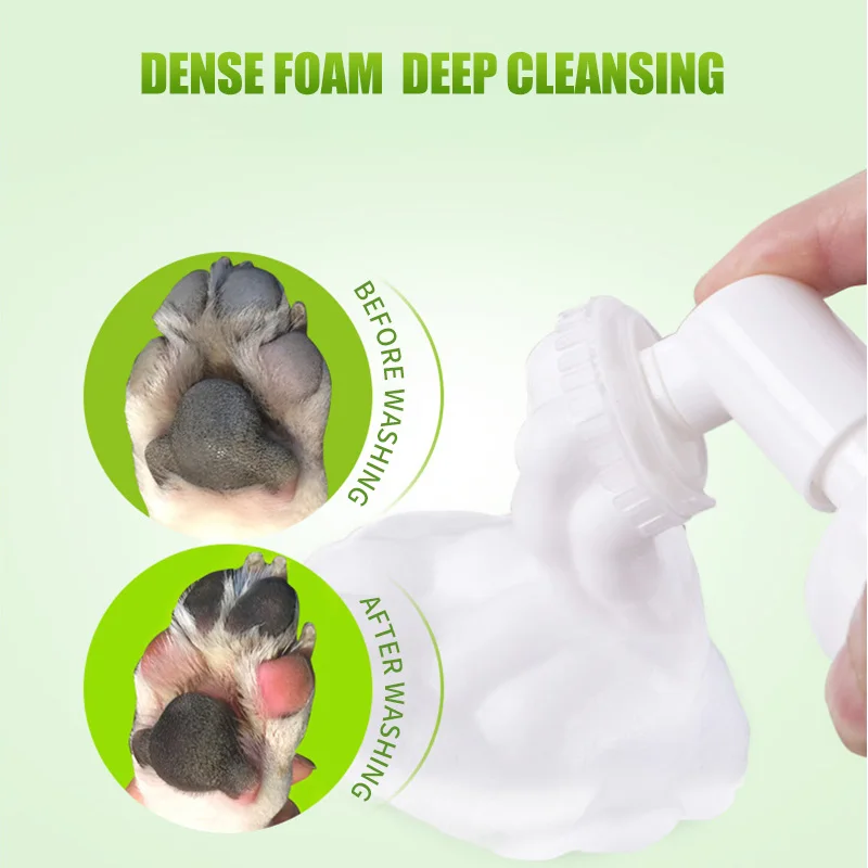 300 мл приспособление для очистки лап собак пена с мягкой щеткой расчески