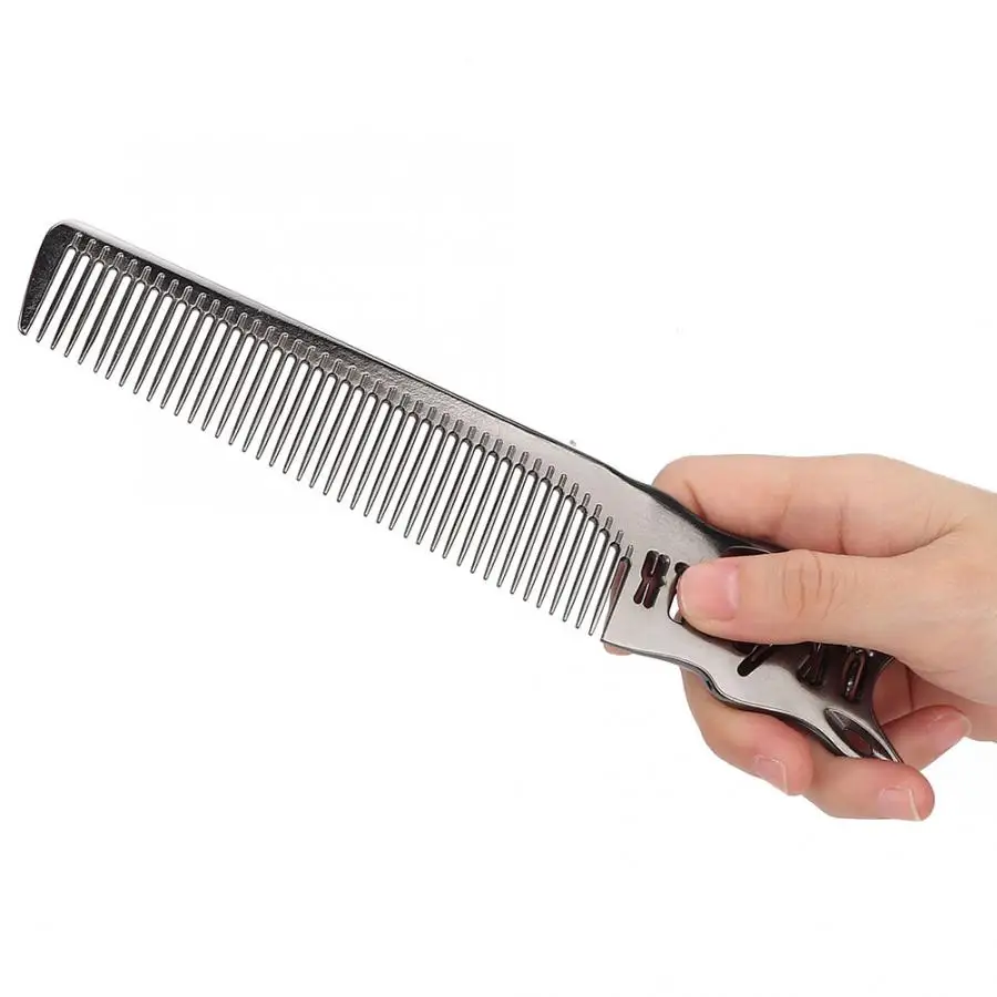 Портативная космическая алюминиевая расческа бытовая Антистатическая Расческа