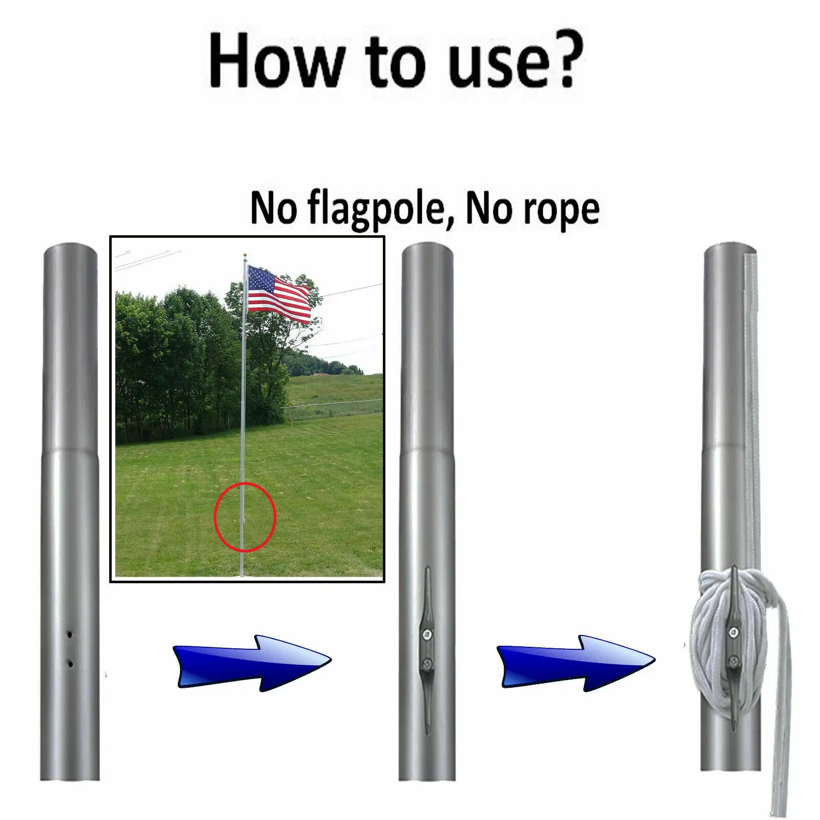 6 дюймов УФ стойкий шнур для флага набор запчастей лодки морской