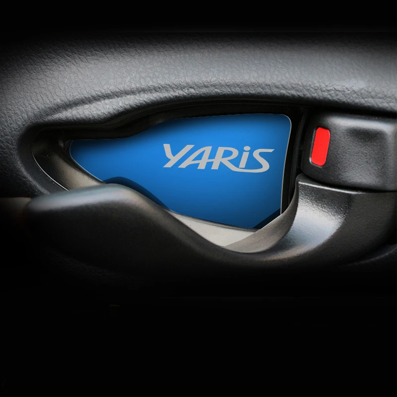 4 шт. украшение из нержавеющей стали на дверную ручку автомобиля наклейки для Toyota