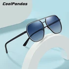 CoolPandas 2022 новые трендовые мужские солнцезащитные очки поляризационные в большой оправе винтажные многоугольные солнцезащитные очки для женщин и мужчин UV400 Zonnebril