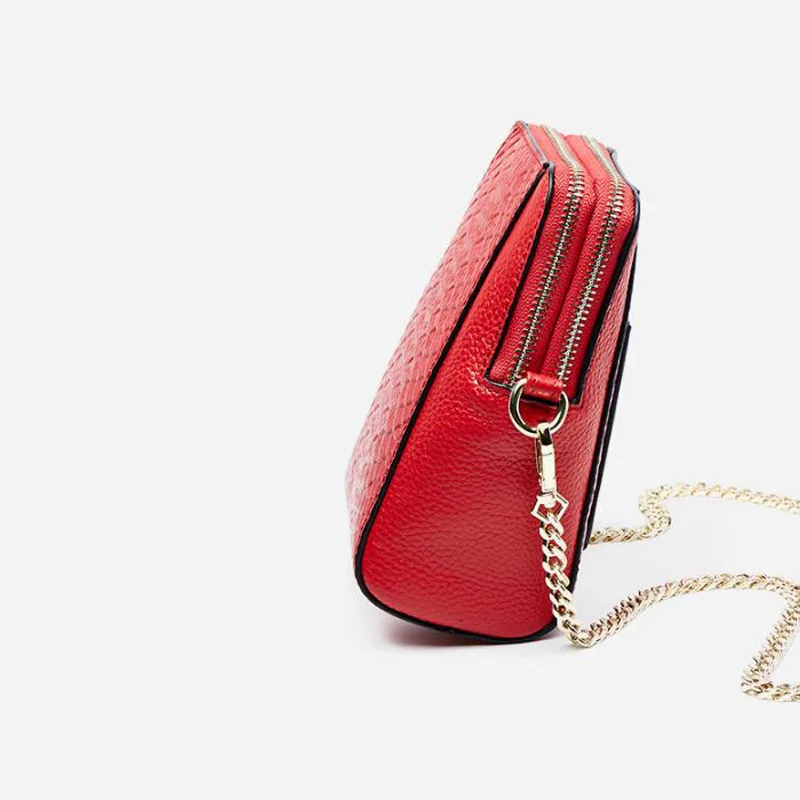 Сумка женская из натуральной кожи с тиснением крокодил | Багаж и сумки