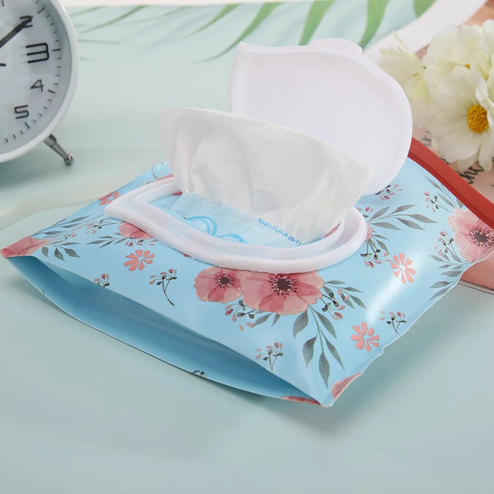 

Clamshell Snap Strap Wipe Container Case EVA Eco-Friendly Baby Wipes Bag Clamshell Reusable Cleaning Wet Wipes Box Case