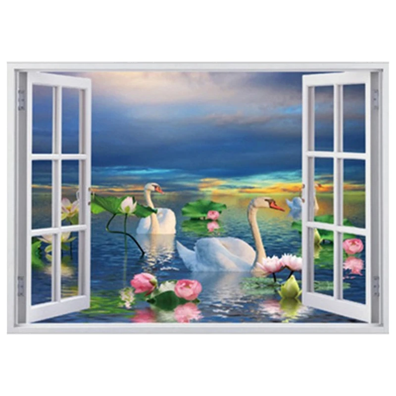 Настенные виниловые 3d наклейки с изображением Морского Пейзажа для отдыха на