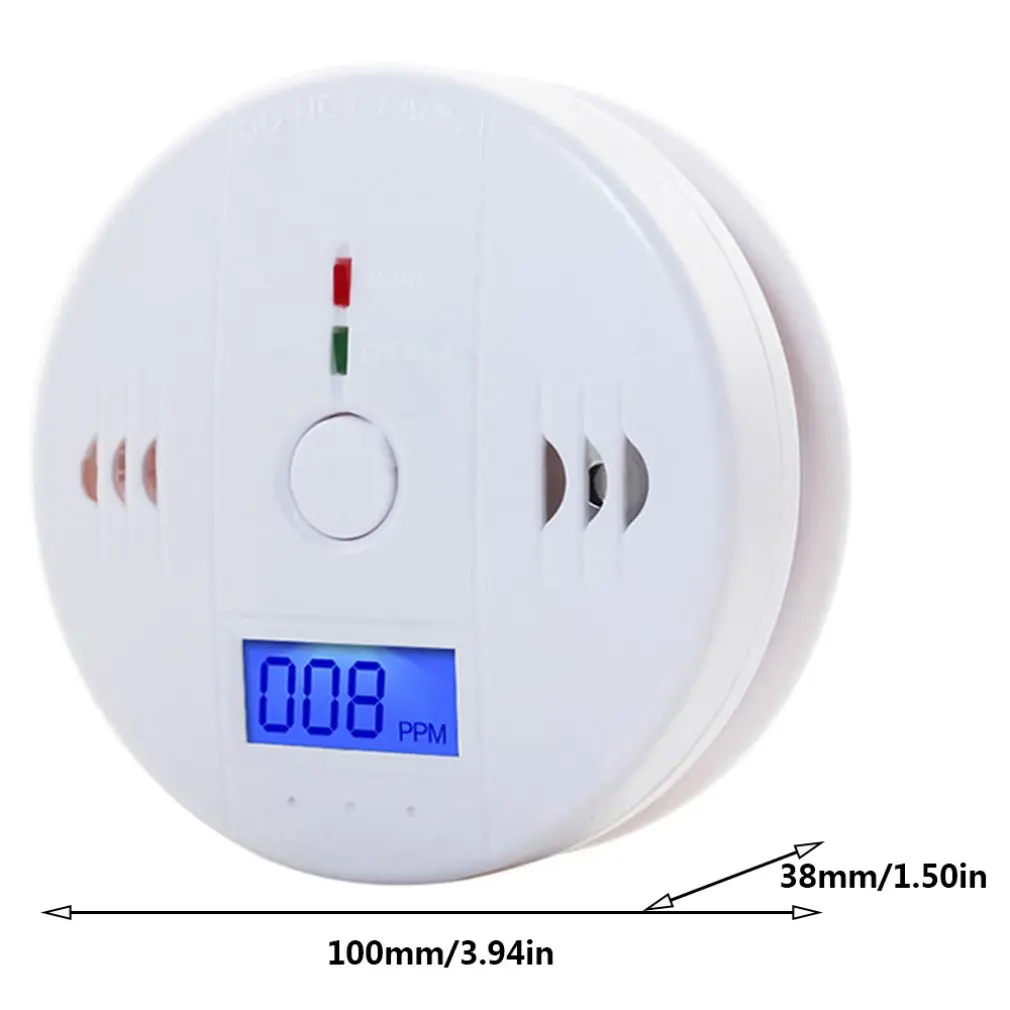 

LCD CO Sensor Work alone Built-in 85dB siren sound Independent Carbon Monoxide Poisoning Warning Alarm Detector