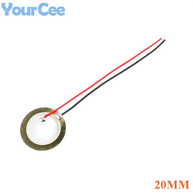 10pcs Piezoelectric Piezo Ceramic Wafer Plate Sounder Sensor Dia 12MM/15MM/18MM/20MM/27MM/35MM/50MM For Buzzer Loudspeaker | Электронные